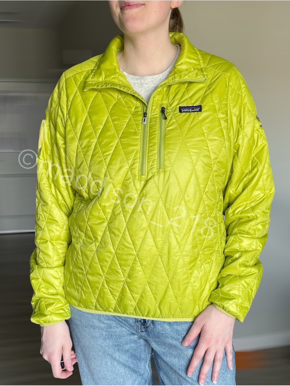 Patagonia Nano Puff Pullover Large Green Oasis Jacket L